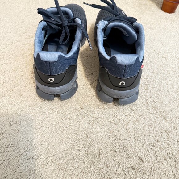 $169 Authentic ON Running Swiss Engineering Women's Black Sneakers Sz.7.5 - Picture 3 of 12